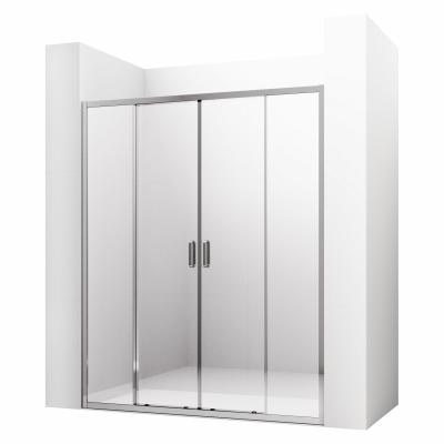 Душевая дверь в нишу Ambassador Forsa 17021107AX 120x200, прозрачное стекло, профиль хром